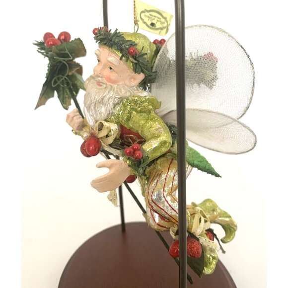 Mark Roberts Hanging Mistletoe and Holly Fairy Christmas Ornament Ltd Ed 7" Tall - Picture 6 of 13